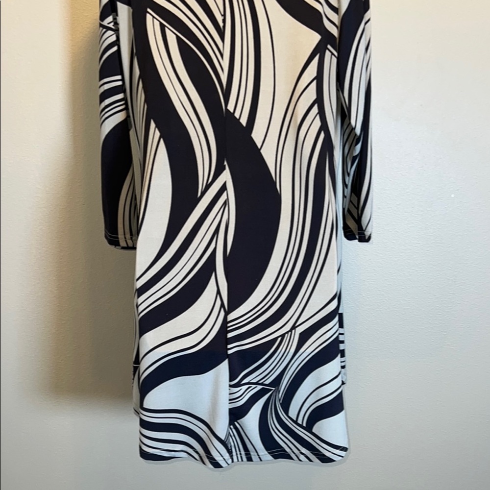 R & B Collection Women’s Stylish Brown and Beige Swirl Tunic/Dress SZ XL - Picture 10 of 12